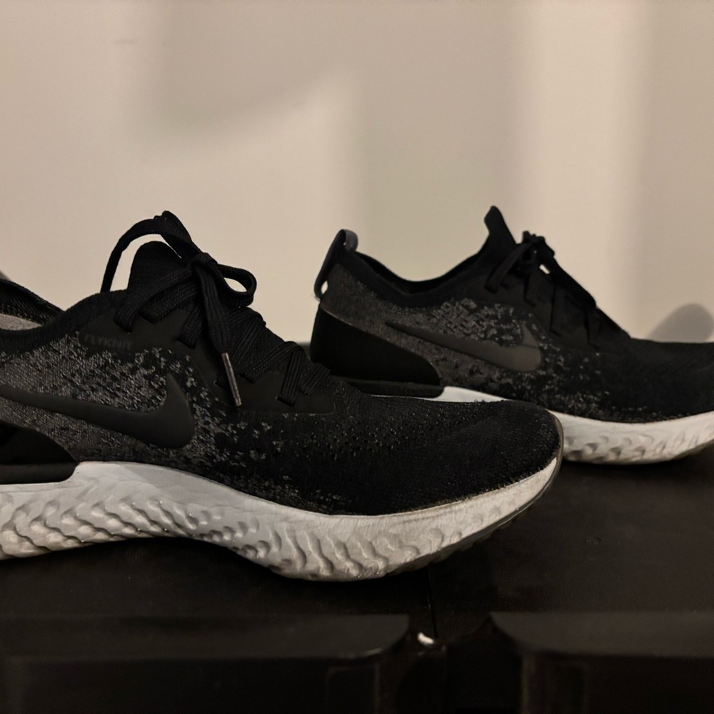 Nike Black and Gray Running Shoes